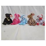 5 Ty Beanie Babies Bears