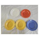 5 Vintage Homer Laughlin Harlequin Soup Bowls