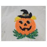 Vintage Melted Plastic Popcorn Pumpkin