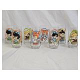 8 Vintage 1986 Pizza Hut The Flintstones Glasses