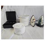 Crock Pots, Mixer, Irons