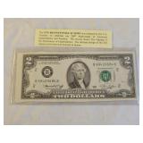 1976 $2 Bicentennial Federal Reserve Note