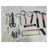 Hammers, Wrenches, Screwdrivers, Saw, Level