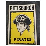 1970s Fleer Pittsburgh Pirates Big Sign Placard