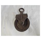 Antique Cast Iron Pulley