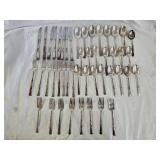 47pcs Community Morning Star Silver Plate Flatware