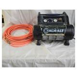 Kobalt 3 Gallon Portable Air Compressor with Hose