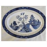 Vintage Blue Willow Japan Ironstone Platter