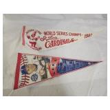 World Series and Rangers Souvenir Pennants