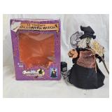 12" Fiber Optic Halloween Witch