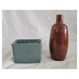Vintage Stoneware Bottle, McCoy Pottery Planter