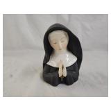 Vintage 1961 Napco Praying Nun Head Vase
