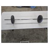 Barbell with 2 15lb Weights
