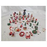 Vintage HP Wood Christmas Ornaments, Bear Figures