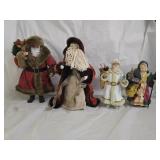 Clothique Santa Claus Figures and Tree Topper