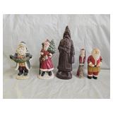 5 Santa Claus Figures