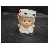 Vintage 1960s Napcoware Lady Miniature Head Vase