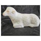 Vintage 1970s Poloron Lighted Lamb Blow Mold