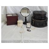Decoratove Storage Cases, Mirror, Jewelry, Box