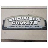 Vintage Midwest Granite & Stone Inc Adv. Sign