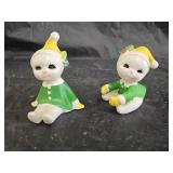 2 1950s Harold Gale Snowbaby Pixie Figurines