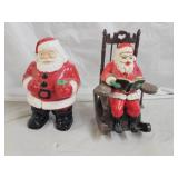 Vintage Plastic and Blow Mold Santa Claus