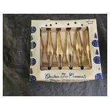 Vintage Mini Teardrop Shiny Brite Glass Ornaments