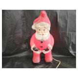 Vintage 1960s 17" Santa Claus Lighted Blow Mold