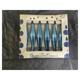 Vintage Mini Teardrop Shiny Brite Glass Ornaments