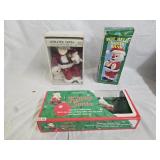 Santa Claus Coin Bank and Ornaments