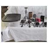 Tote, Iron and Decoratove Metal Candle Holders