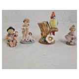 Vintage Porcelain Vase & Figurines