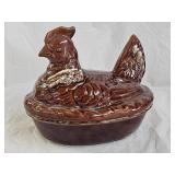 Vintage Hull Pottery Hen on a Nest Casserole