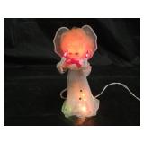 Vintage 1960s Lighted Angel Tree Topper