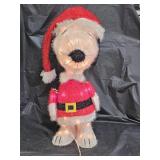 24" Pre-Lit Santa Snoopy Christmas Yard Decor