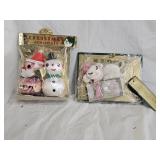 3 Vintage Japan Unopened Christmas Ornaments