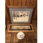Three duck and wildlifel items, one painting, one