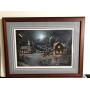 Beautiful Jesse Barnes Christmas Print matted and