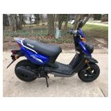 blue Yamaha Zuma