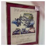 1981 Pebble Beach Concours d'Elegance Poster 11x28