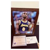 Kobe Bryant Signed 8x10 Photo Framed with COA