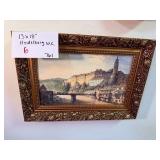 Framed Heidelberg Germany Watercolor