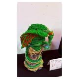 9 Inch Painted Resin Dragon Figurine