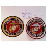 Pair 10in USMC Marine Corps Patches