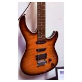 Peavey Sunburst Electric Guitar Quilted Top