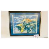 Signed Limited Edition Harbor Scene Print