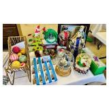Large Christmas Decor Lot Snowglobes Wise Men 25pc