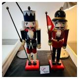 Pair of Wooden Toy Soldier Nutcrackers