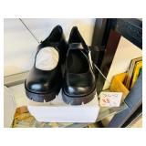 Black Platform Mary Jane Shoes Size 42 New
