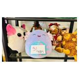 Plush Lot Squishmallow Cat Dragon Highland Cow 7pc